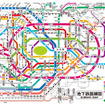 地下鉄の路線図