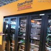 OpenFlow ShowCaseの概観。5つのラックに、合計8つのOpenFlow関連のシステムが構築され、デモが行われていた