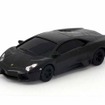 プルバック機能が付いたランボルギーニのミニチュアカーが缶コーヒーのオマケに