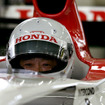 【ホンダミーティング】疾走写真蔵…福井社長、F1マシンをドライブ!!