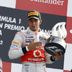 2012年イタリアGPで優勝したルイス・ハミルトン（マクラーレン）