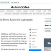 GMとフォードモーターが9速/10速ATを共同開発する可能性を伝えた米『ニューヨーク・タイムズ』