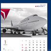 2013年版デルタ航空カレンダー