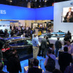 SYNCを中心として、プラグインハイブリッド車の展示も行われたフォードのCES会場