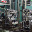 新型ノートのエンジンを生産する愛知機械