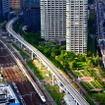 東海道新幹線区間 N700系 浜松町付近