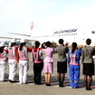 JAL ひなまつりフライト（2013年3月3日 羽田空港）