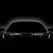 米国デトロイトエレクトリック社の新型EVスーパーカーの予告イメージ