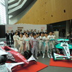 東京国際フォーラムでのスーパーフォーミュラ今季選手権概要発表会に集まった参戦ドライバーたち。