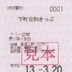4月から自動券売機で発売される「下町日和きっぷ」。