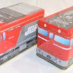 JR貨物が販売を開始した「電気機関車缶」。EH500タイプとED75 1039タイプの2種類ある。