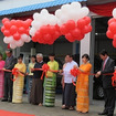 5月27日にヤンゴン市内の一号店で開催されたサービスショップ開所式