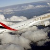 エミレーツ航空のボーイング777型機。