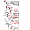 奈良線の路線図。第2期複線化により城陽以北は完全な複線となる。