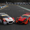 今季は2台でGT300クラスに参戦しているホンダCR-Z。セパン戦で予選1-2を達成した。写真：Honda（開幕戦にて）