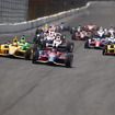 レース序盤はアンドレッティ・オートスポーツ勢が上位を形成した。琢磨も好位置に。写真：IndyCar