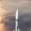 アリアン6の打ち上げイメージ図。現行の主力ロケット・アリアン5よりも小型で低コスト、即応性の向上が目標だ。