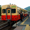 久留里駅に停車している普通列車。