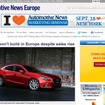 マツダモーターヨーロッパの社長兼CEOの発言を伝えた『オートモーティブニュース』