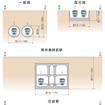 中井方から野方方を見た横断面図。単線シールドトンネルを2本建設する。新井薬師前駅は1面2線、沼袋駅は2面4線のホームが設置される。