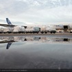 医療物資を輸送するエアバスA340-600