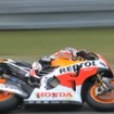 MotoGP第11戦の予選（動画キャプチャ）