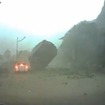8月31日、台湾で起きた土石流と落石