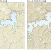 2万5000分1地形図「奥多摩湖」の新旧比較