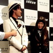 TOYOTA「WISH presents白黒歌合戦」の発表イベント後、記者陣の取材を受けるナオト・インティライミさんとトミタ栞さん