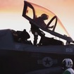 F-35B艦船上トライアル（動画キャプチャ）