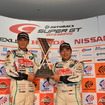 第6戦富士、GT300クラス優勝の谷口信輝&片岡龍也。写真：GTA