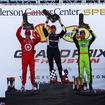 ヒューストン第2レースの表彰式。写真：IndyCar