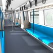 仏アルストムなどの共同企業体が南アPRASAから3600両を受注した新型電車「X’Trapolis Mega」のインテリアイメージ