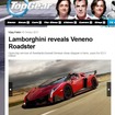 ランボルギーニ ヴェネーノ　ロードスターの画像をリークした英『Top Gear』