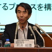 2013年8月、MRJ開発スケジュール変更を発表した際の三菱航空機 川井昭陽社長