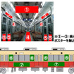 「沖縄ジャックトレイン」として運転する8000系。車体の内外に沖縄にちなんだ装飾を施す。