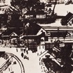 1889年12月11日に開業した「初代博多駅」。現在の出来町公園付近にあった。