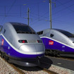 12月15日からフランス～スペイン間で高速列車の直通運転を開始。写真はパリ～バルセロナ直通列車に使用されるのとほぼ同形のTGVデュプレックス
