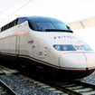 12月15日からフランス～スペイン間で高速列車の直通運転を開始。写真は乗り入れに使われるスペインの高速列車AVE S100形。フランス乗り入れに対応するよう信号や電気関係を改造している