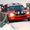 2006年ラリースウェーデンでスバル・インプレッサを運転するクリスチアン・ソルベルグ