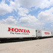 ホンダの自動車部品を積載したコンテナ貨車