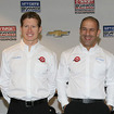 チャーリー・キンボール（左）、ライアン・ブリスコー（左から2番目）、トニー・カナーン（右から2番目）、スコット・ディクソン（右）