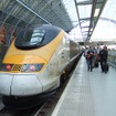 ロンドンのセント・パンクラス駅に到着したユーロスター。2014年もロンドン~アヴィニョン間の夏季直行運転を行う。