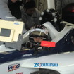 ナカジマレーシング32号車のコクピットに座るバゲット。
