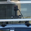 情報収集を担うレーザー計測車両。GNSS・全方位カメラ・レーザーを搭載し走行させる