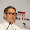 2014年トヨタモータースポーツ活動計画発表会に出席した豊田章男社長