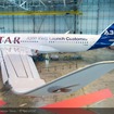 特別にカタール航空の塗装が施されたA350 XWB（MSN4)