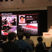伊沢はすでにGP2マシンのシート合わせを行なったという（右端の登壇者はホンダの佐藤英夫モータースポーツ部長）。