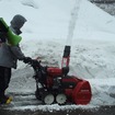 横から見た時の除雪イメージ