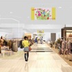 シャミネ鳥取のリニューアル後の館内イメージ。「風紋など自然の織り成す綺麗な形」をモチーフにしたという。
